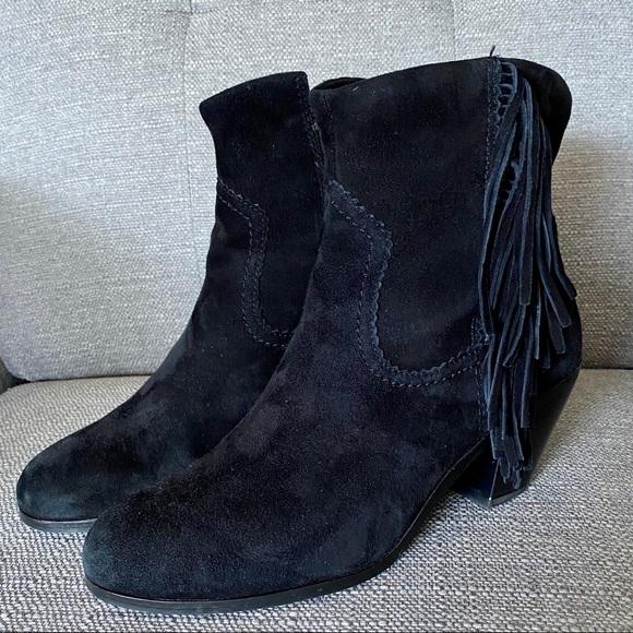 Sam Edelman western inspired cowgirl boho gypsy leather ankle boots booties 8M - Picture 8 of 12